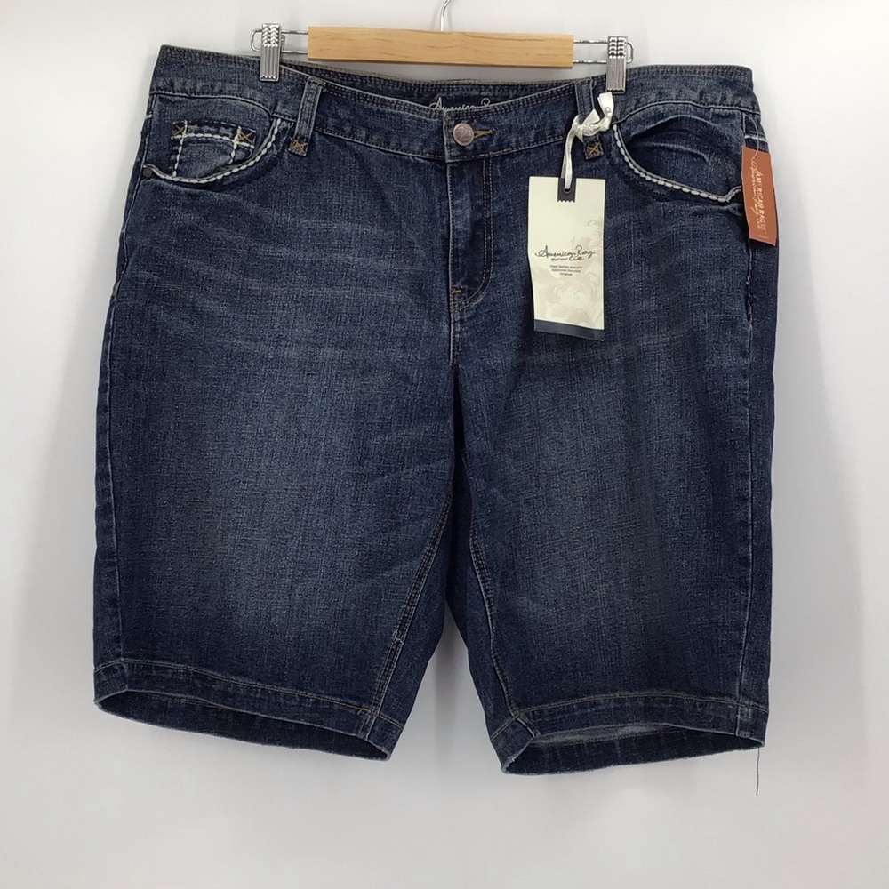 American Rag Bermuda Blue Jean Shorts Size 20 New With Tag